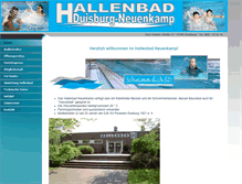 Tablet Screenshot of hallenbad-neuenkamp.de
